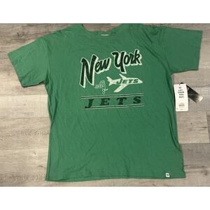 New York Jets Shirt Womens Large NFL Football Historic Graphic Team Tee 47 Brand